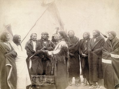 Chefes indianos em Deadwood, Dakota do Sul, 1891 de John C. H. Grabill