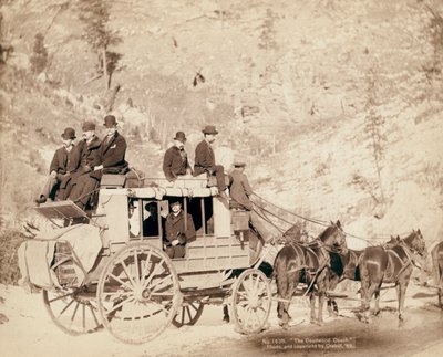 A diligência do Velho Oeste de Deadwood de John C. H. Grabill