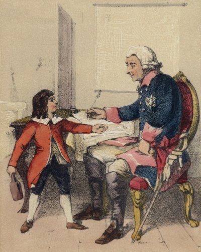 Frederico o grande e seu sobrinho de John Callcott Horsley