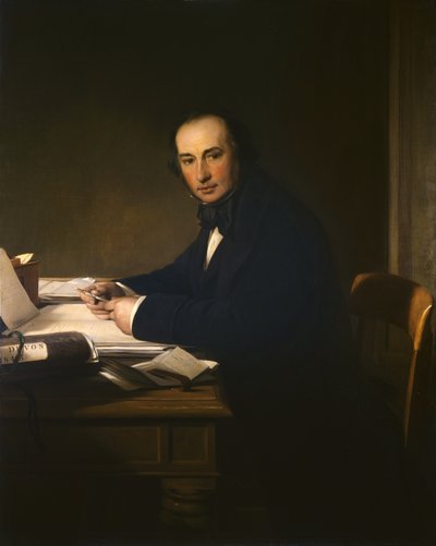 Isambard Kingdom Brunel (1806-59) (óleo sobre tela) de John Callcott Horsley