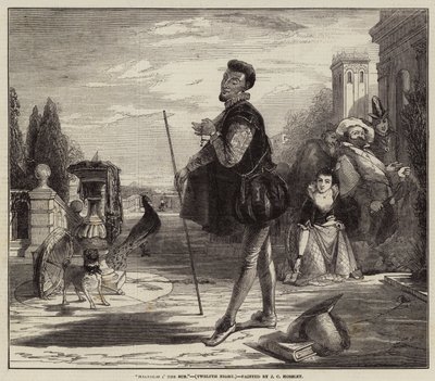 Malvolio i &39;the Sun, duodécima noite de John Callcott Horsley
