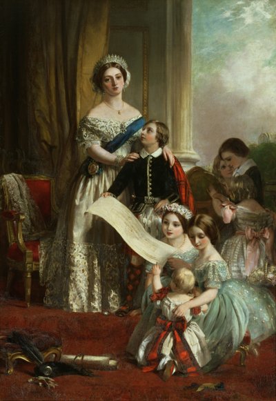 Rainha Vitória e seus filhos de John Callcott Horsley