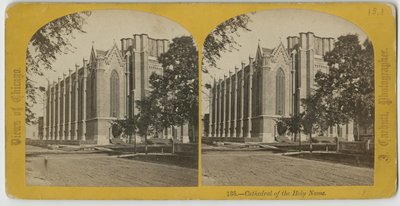 Catedral do Santo Nome, Chicago, c.1870 de John Carbutt