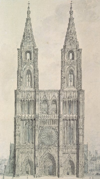 Frente Oeste da Catedral de Estrasburgo de John Carter