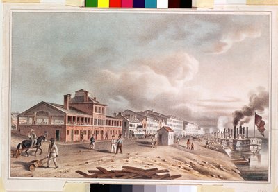 Front Street, St. Louis, Missouri, 1840 de John Caspar Wild