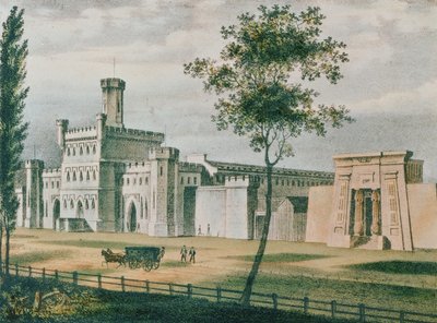 Prisão de Moyamensing, Filadélfia, 1840 de John Caspar Wild