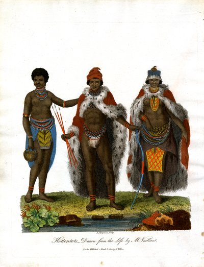 Os Hotentotes Desenhados da Vida por M. Vaillant de John Chapman
