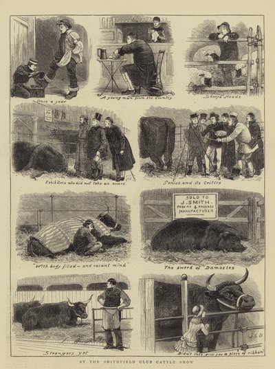 No Smithfield Club Cattle Show de John Charles Dollman