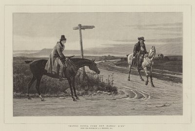 Falcões Dinna Pyke Out Hawks de John Charles Dollman