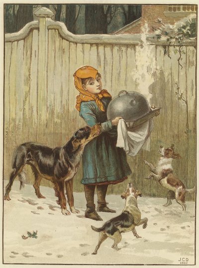 O jantar de Natal em perigo de John Charles Dollman