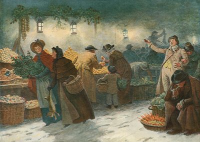 Marketing em Londres na véspera de Natal de John Charles after Dollman