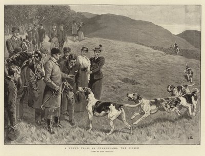 Uma trilha de cão em Cumberland, o acabamento de John Charlton