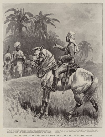 O avanço no Sudão, um incidente da batalha de Abu Hamed de John Charlton