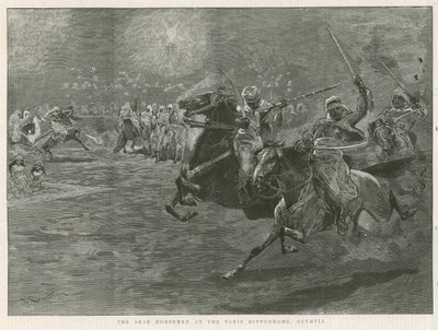 Os cavaleiros árabes no Hipódromo de Paris, Olympia de John Charlton