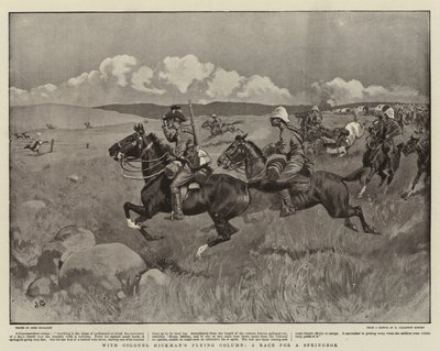 Com Coluna Voadora do Coronel Hickman, Uma Corrida por um Springbok de John Charlton
