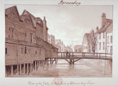 Dockhead Folly, Bermondsey, Londres, 1828 de John Chessell Buckler