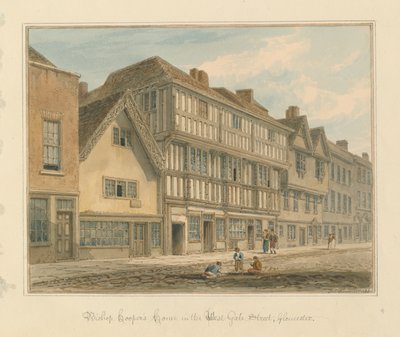 Gloucestershire - Casa do Bispo Cooper de John Chessell Buckler