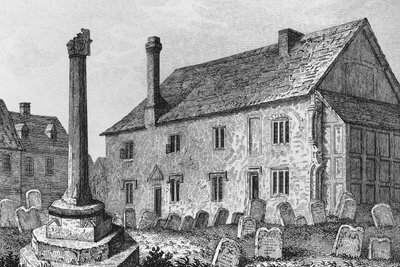 Escola de Gramática em Dorchester, Oxfordshire de John Chessell Buckler