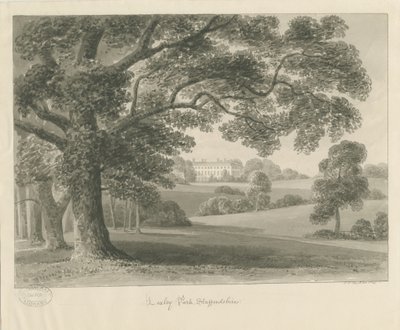 Loxley Park: desenho em sépia, 1841 de John Chessell Buckler