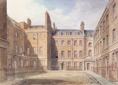 Vista, de, Downing, rua, westminster de John Chessell Buckler