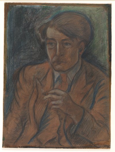 Estudo preliminar para um retrato do pintor e artista gráfico Søren Hjorth Nielsen de John Christensen