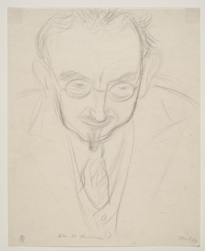 O geógrafo, professor G. Hatt. Imagem do busto no rosto. de John Christensen