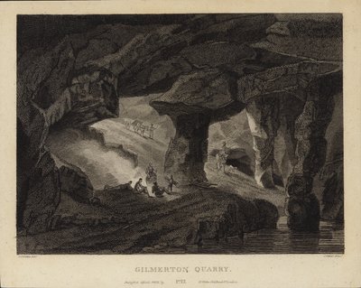 Pedreira de Gilmerton de John Claude Nattes