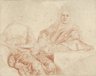 Retrato de Grinling Gibbons e sua esposa de John Closterman