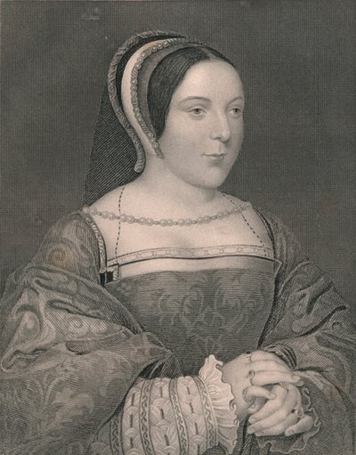 Margaret Tudor. Rainha da Escócia, c1525, início do século XIX. de John Cochran
