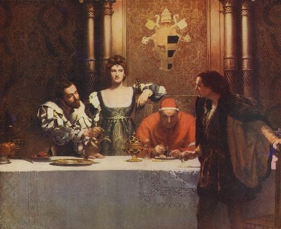 Um copo de vinho com César Borgia de John Collier