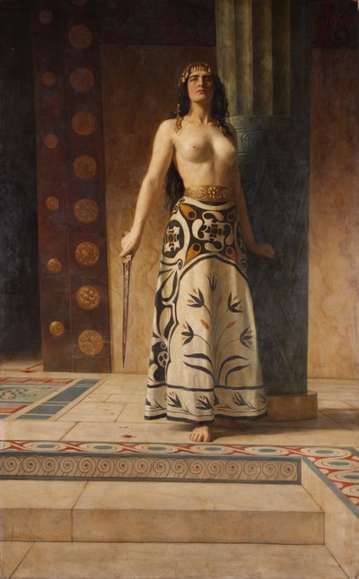 Clytemnestra, c.1914 (óleo sobre tela) de John Collier