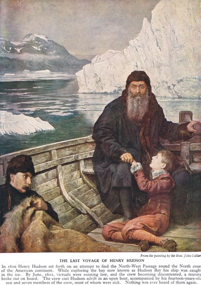 A última viagem de Henry Hudson, c.1940s de John Collier