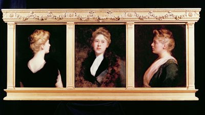 Retrato triplo de uma mulher de John Collier