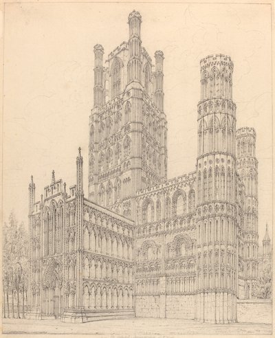 Catedral de Ely, Cambridgeshire, S.W. Visão de John Coney