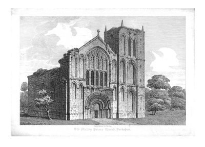 Igreja velha do convento de Malton, Yorkshire, início do século XIX. de John Coney