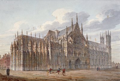 Abadia de Westminster, Londres, 1816.                       de John Coney