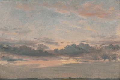 Um estudo sobre as nuvens, Sunset de John Constable