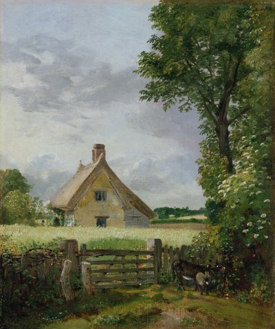 Uma casa de campo num milharal de John Constable