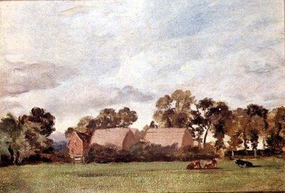 Uma Paisagem de Suffolk (óleo sobre tela) de John Constable