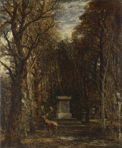 Cenotáfio em memória de Sir Joshua Reynolds, erigido nos terrenos de Coleorton Hall, em Leicestershire, pelo falecido Sir George Beaumont, Bt. de John Constable