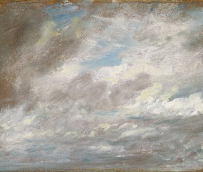 Estudo da Nuvem, c.1821 (óleo sobre papel colocado no cartão) de John Constable