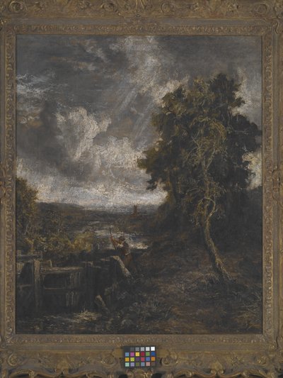 East Bergholt - Lock On Stour (óleo sobre tela) de John Constable