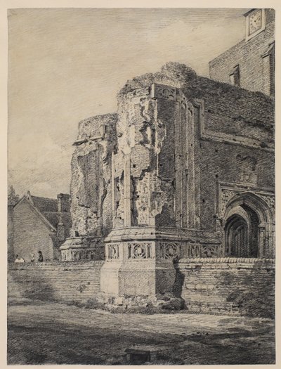 Igreja East Bergholt, do sudoeste, c.1815-17 de John Constable