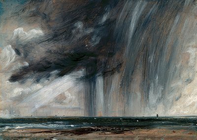 Tempestade sobre o mar. Por volta de 1824-26 de John Constable