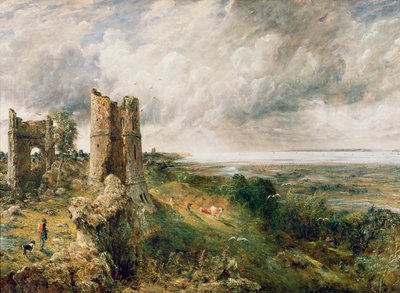 Castelo de Hadleigh, 1829 de John Constable