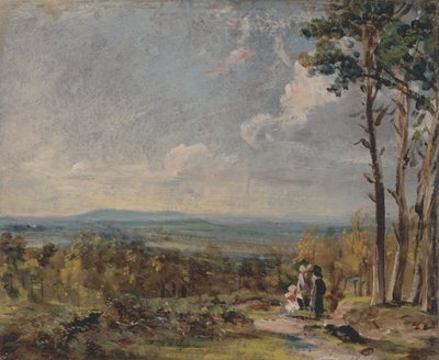 Hampstead Heath na direção de Harrow de John Constable