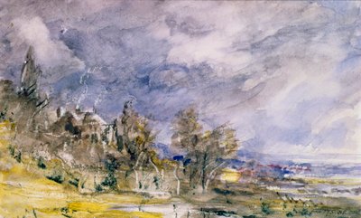 Hampstead Heath de perto de Well Walk, 1834 de John Constable