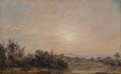 Hampstead Heath olhando para Harrow, 1821 a 1822. de John Constable