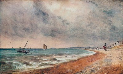 Hove Beach, com barcos de pesca, c1824 de John Constable