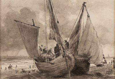 Lugger e barco Hog, Brighton de John Constable